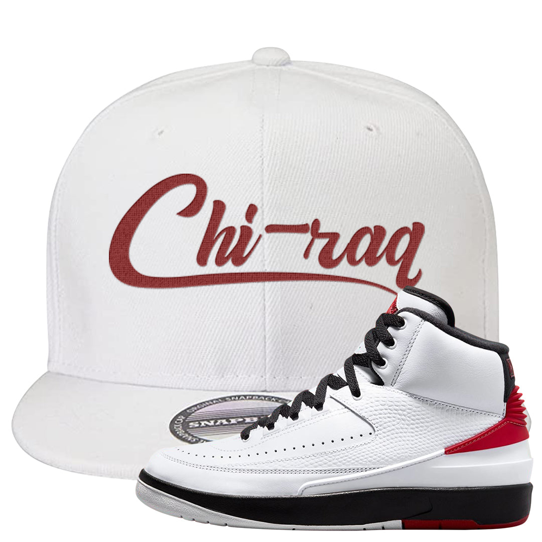 Chicago 2s Snapback Hat | Chiraq, White