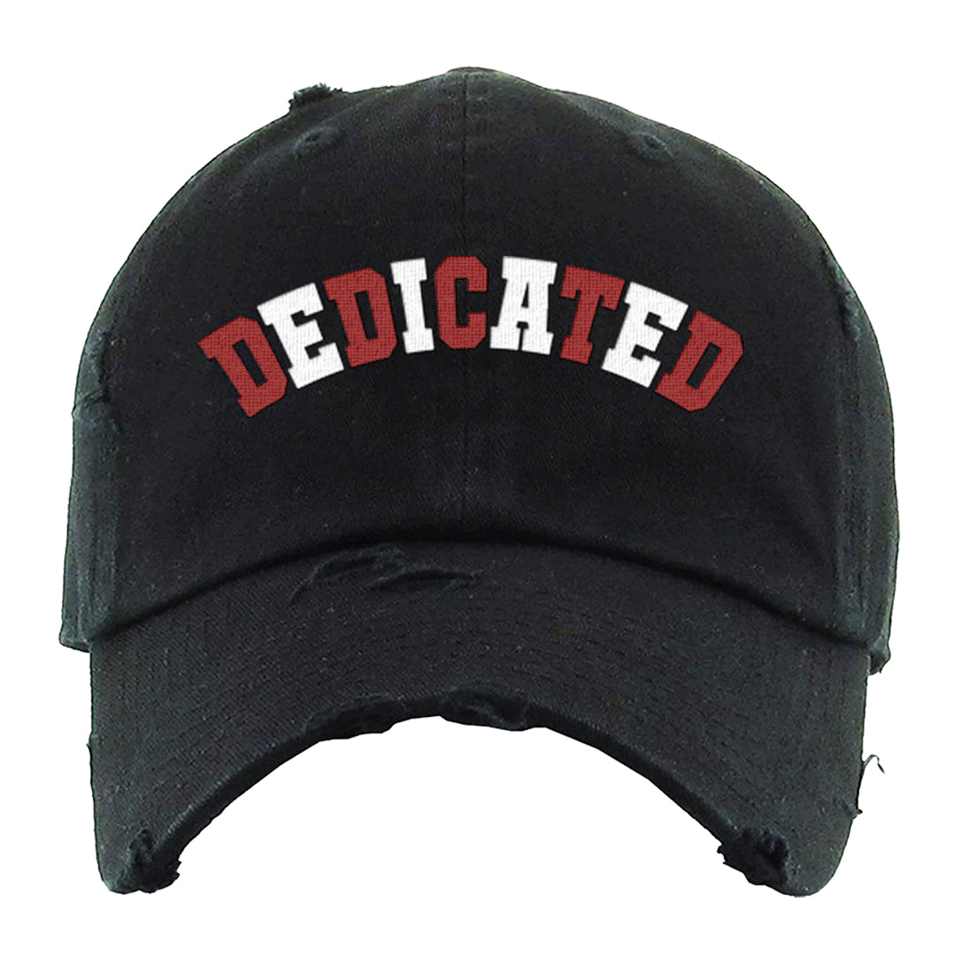 Chicago 2s Distressed Dad Hat | Dedicated, Black