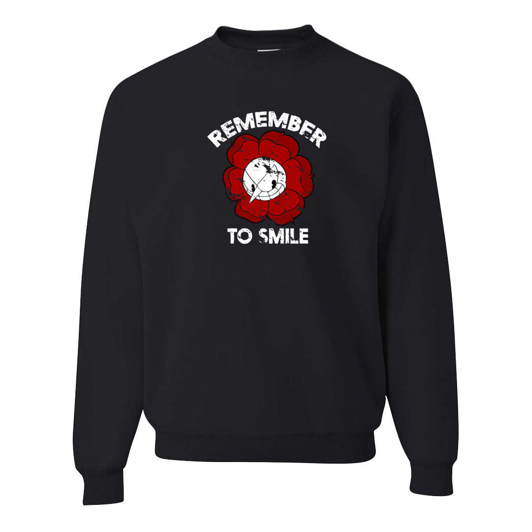 Chicago 2s Crewneck Sweatshirt | Remember To Smile, Black