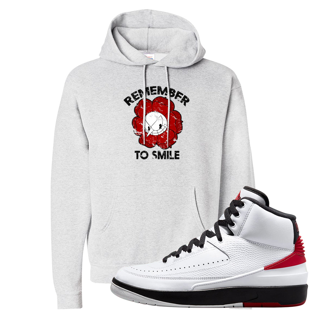 Chicago 2s Hoodie | Remember To Smile, Ash