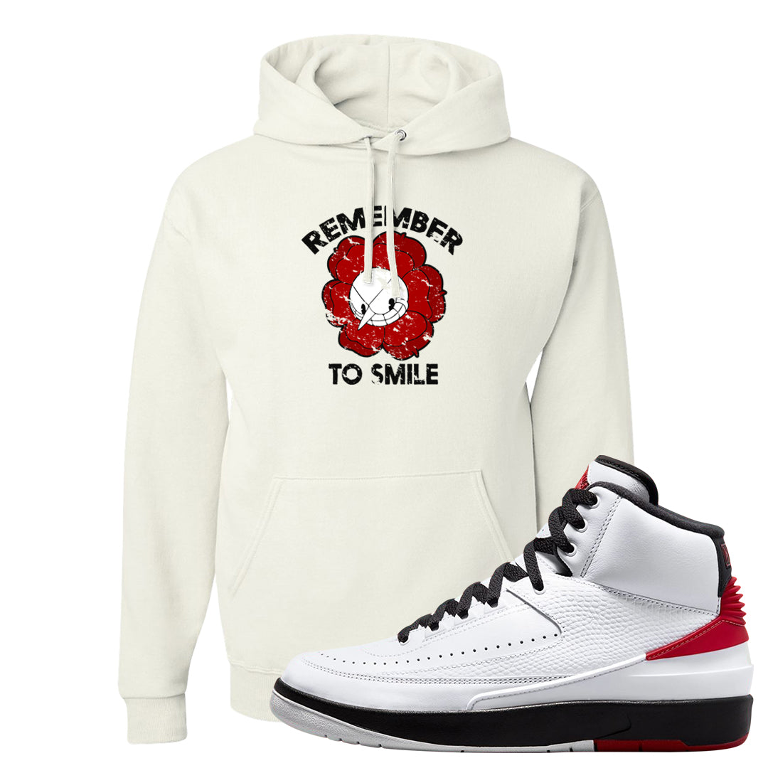 Chicago 2s Hoodie | Remember To Smile, White