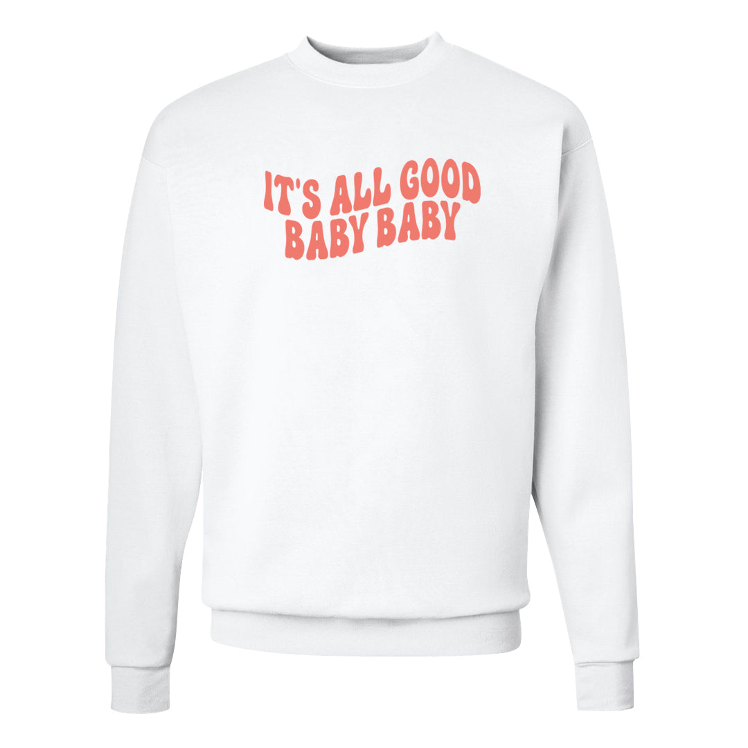 Craft Atmosphere Low 2s Crewneck Sweatshirt | All Good Baby, White