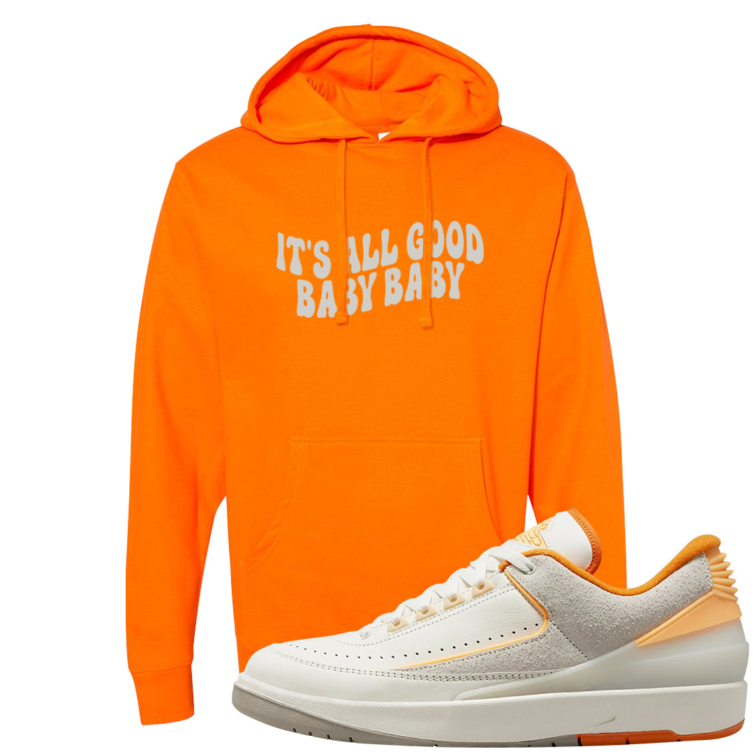 Melon Tint Low Craft 2s Hoodie | All Good Baby, Safety Orange