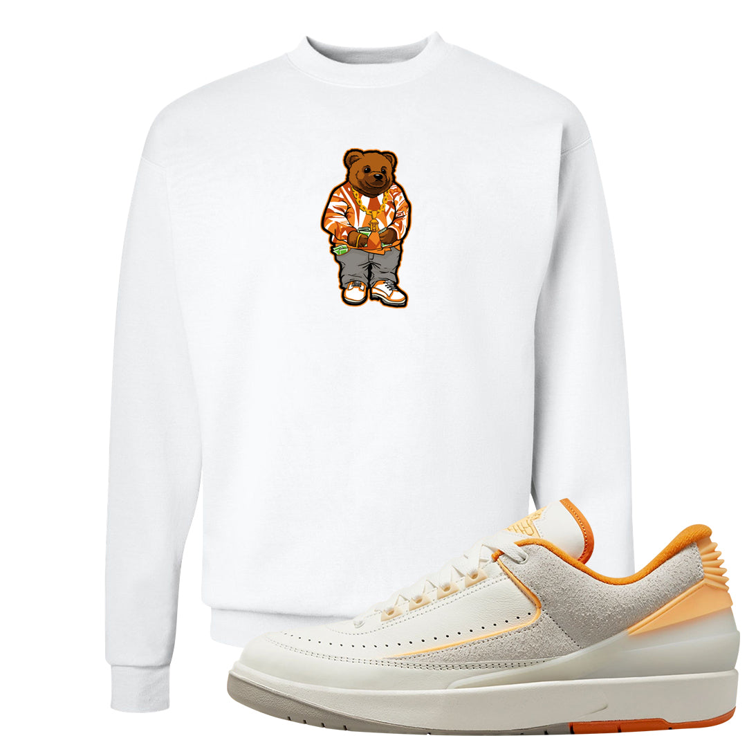 Melon Tint Low Craft 2s Crewneck Sweatshirt | Sweater Bear, White