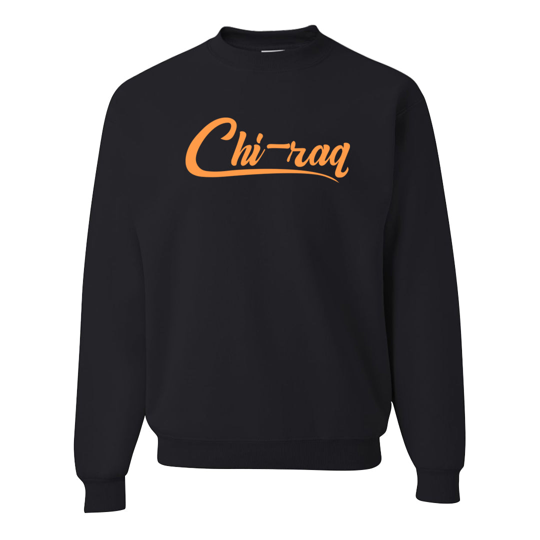 Melon Tint Low Craft 2s Crewneck Sweatshirt | Chiraq, Black