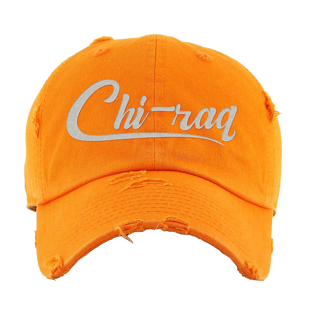 Melon Tint Low Craft 2s Distressed Dad Hat | Chiraq, Orange