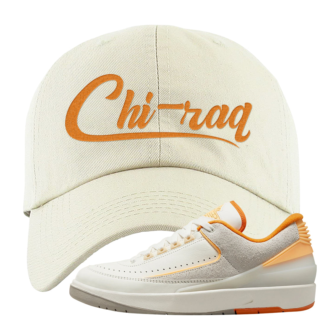 Melon Tint Low Craft 2s Dad Hat | Chiraq, White
