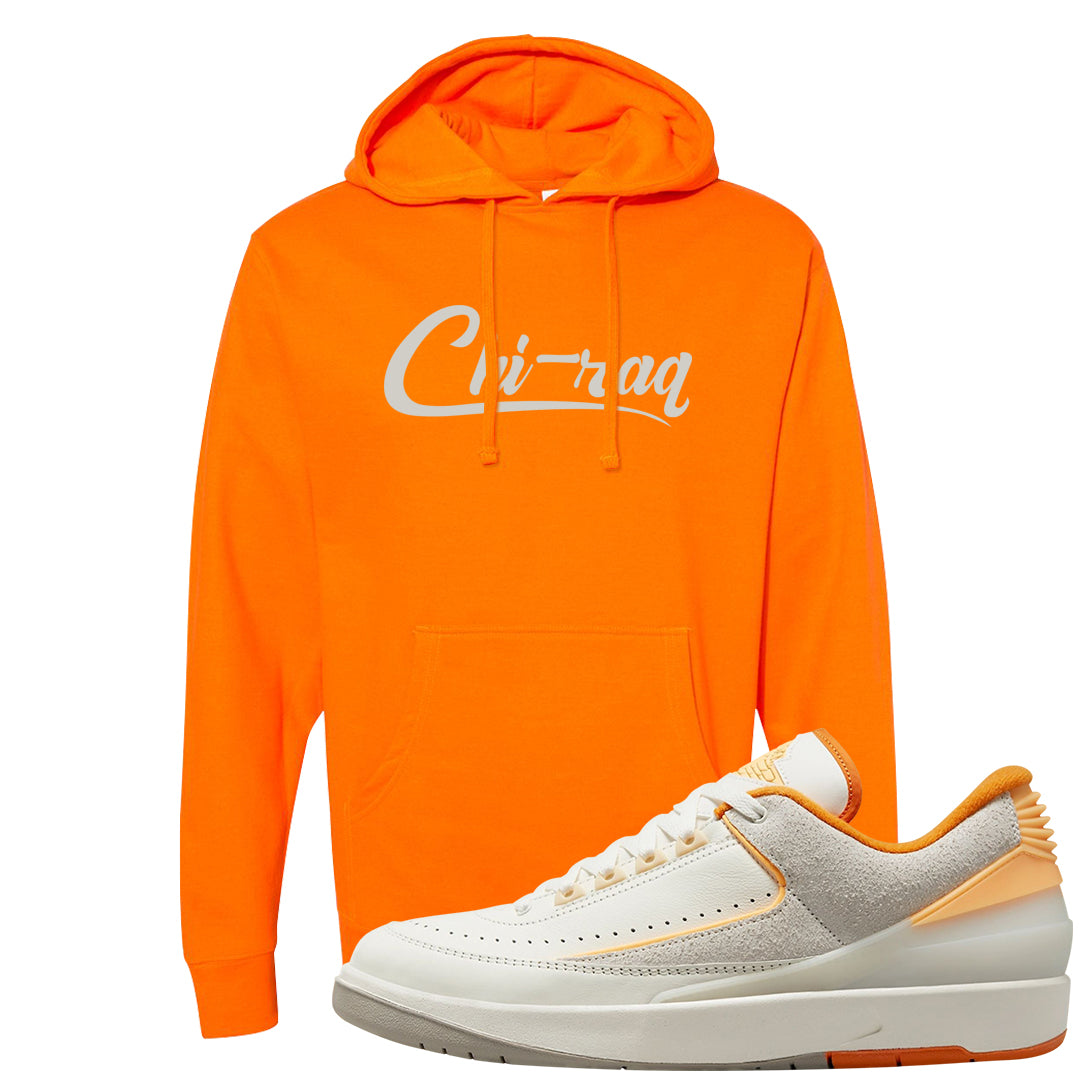 Melon Tint Low Craft 2s Hoodie | Chiraq, Safety Orange
