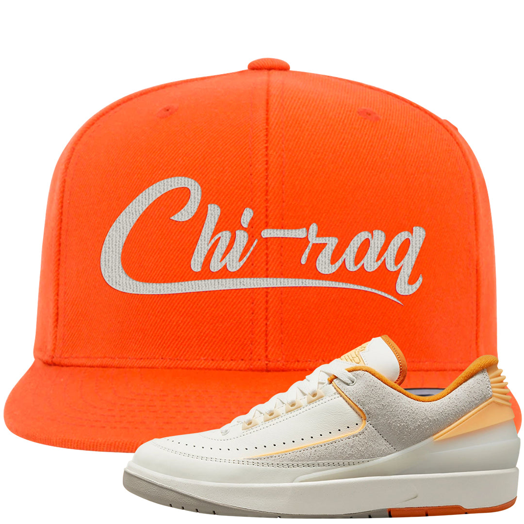 Melon Tint Low Craft 2s Snapback Hat | Chiraq, Orange