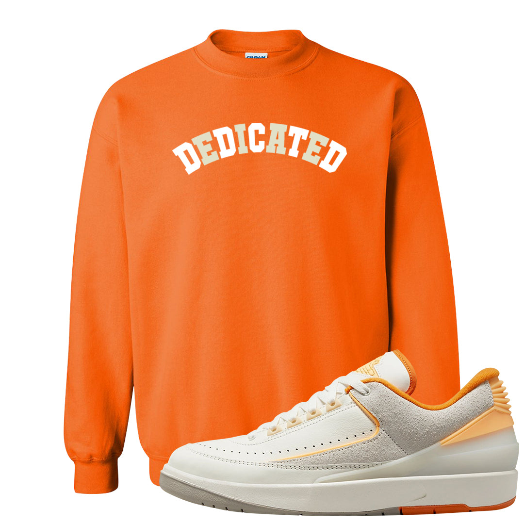 Melon Tint Low Craft 2s Crewneck Sweatshirt | Dedicated, Safety Orange