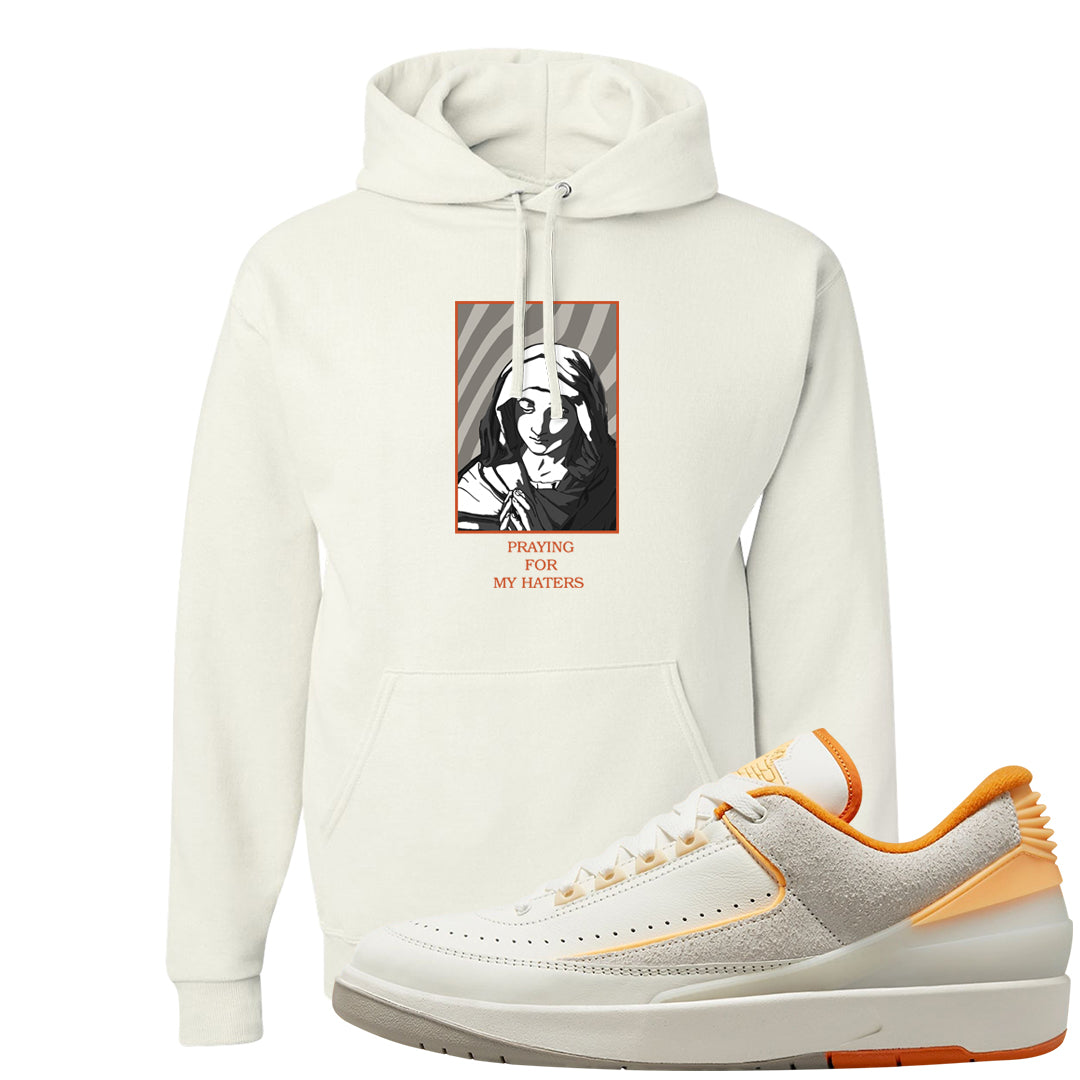 Melon Tint Low Craft 2s Hoodie | God Told Me, White