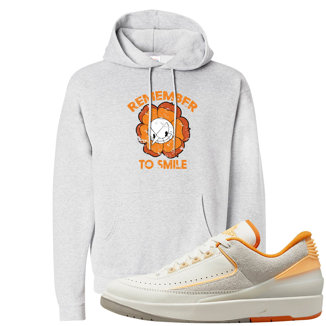 Melon Tint Low Craft 2s Hoodie | Remember To Smile, Ash
