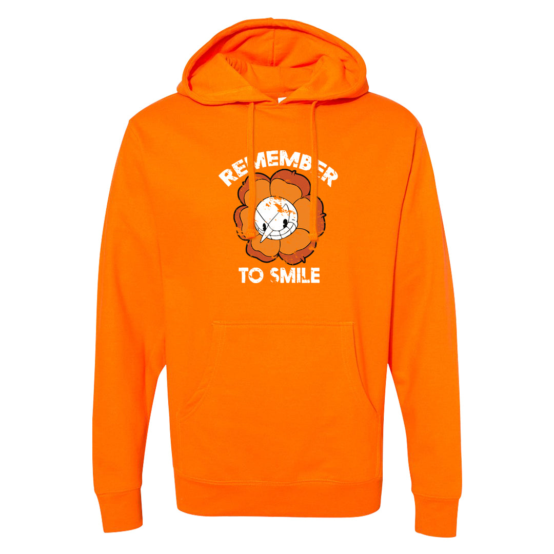 Melon Tint Low Craft 2s Hoodie | Remember To Smile, Safety Orange
