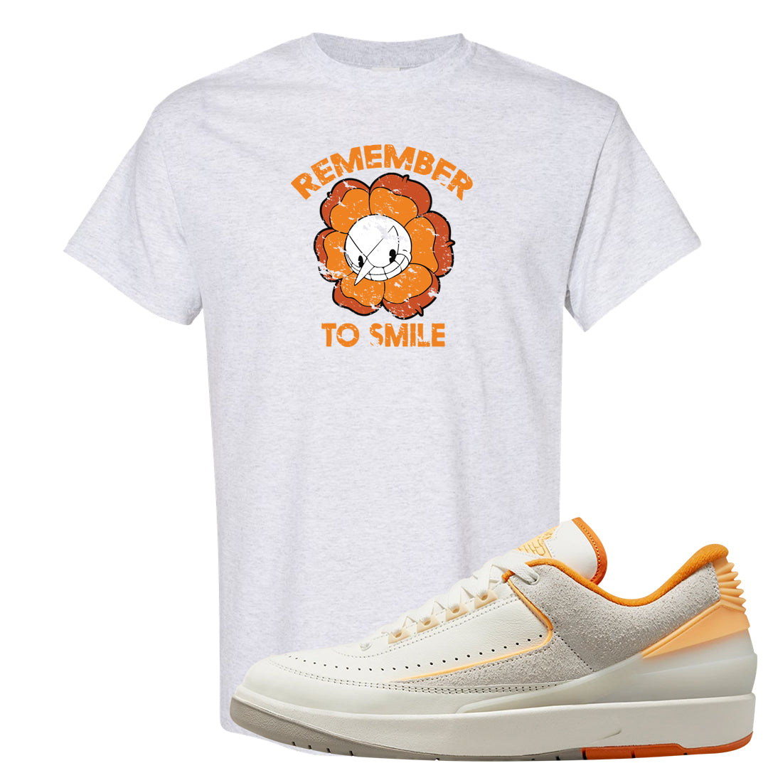 Melon Tint Low Craft 2s T Shirt | Remember To Smile, Ash