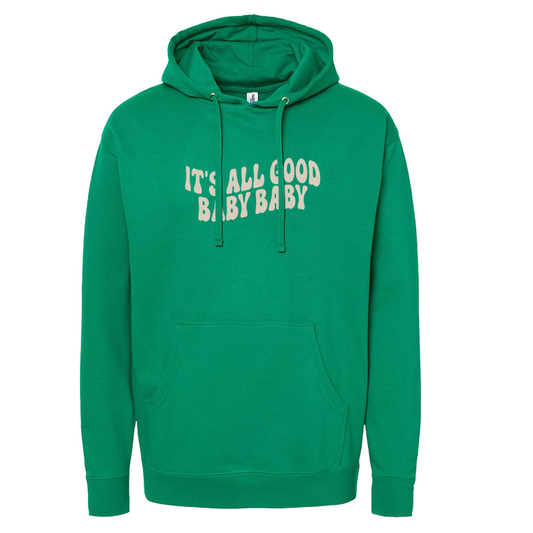 Lucky Green 2s Hoodie | All Good Baby, Kelly Green
