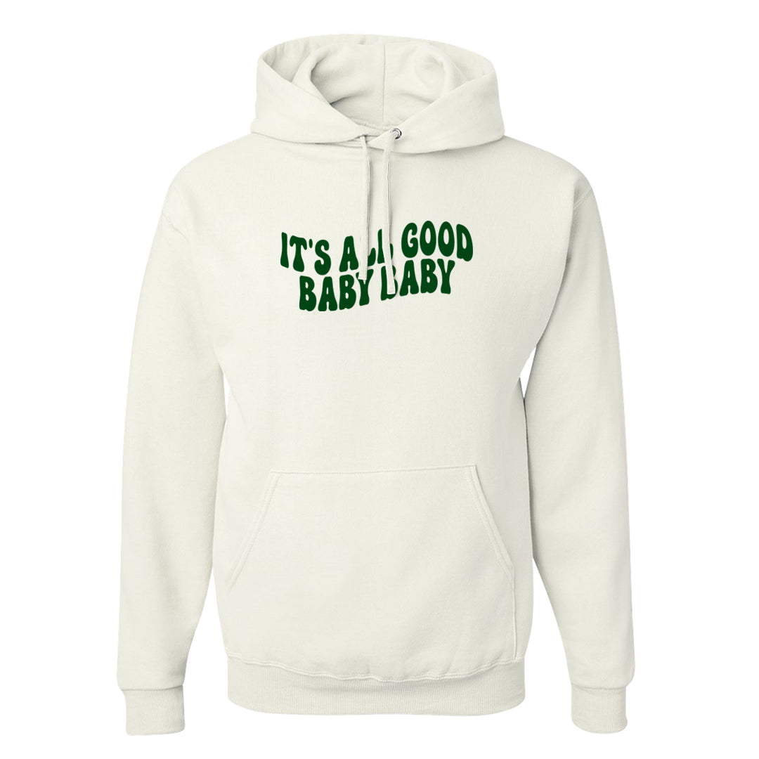 Lucky Green 2s Hoodie | All Good Baby, White