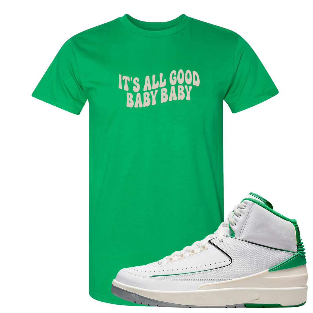 Lucky Green 2s T Shirt | All Good Baby, Kelly Green