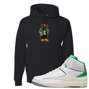 Lucky Green 2s Hoodie | Sweater Bear, Black