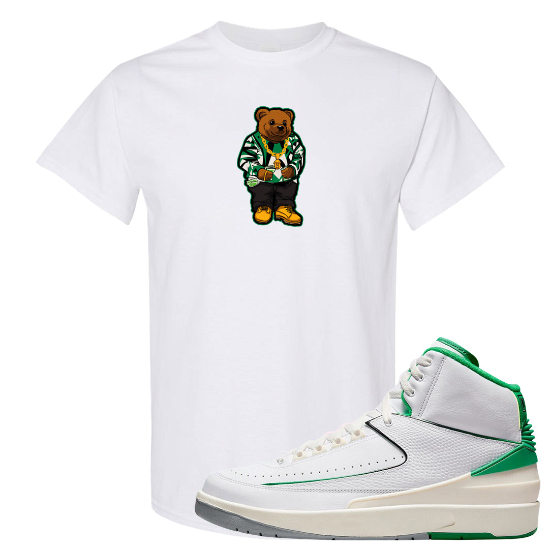 Lucky Green 2s T Shirt | Sweater Bear, White
