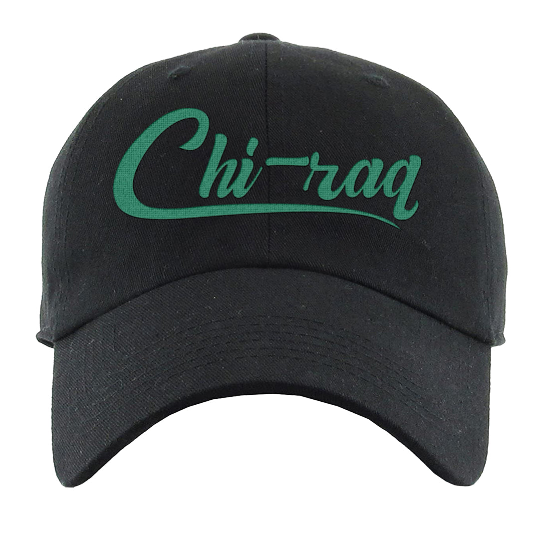 Lucky Green 2s Dad Hat | Chiraq, Black