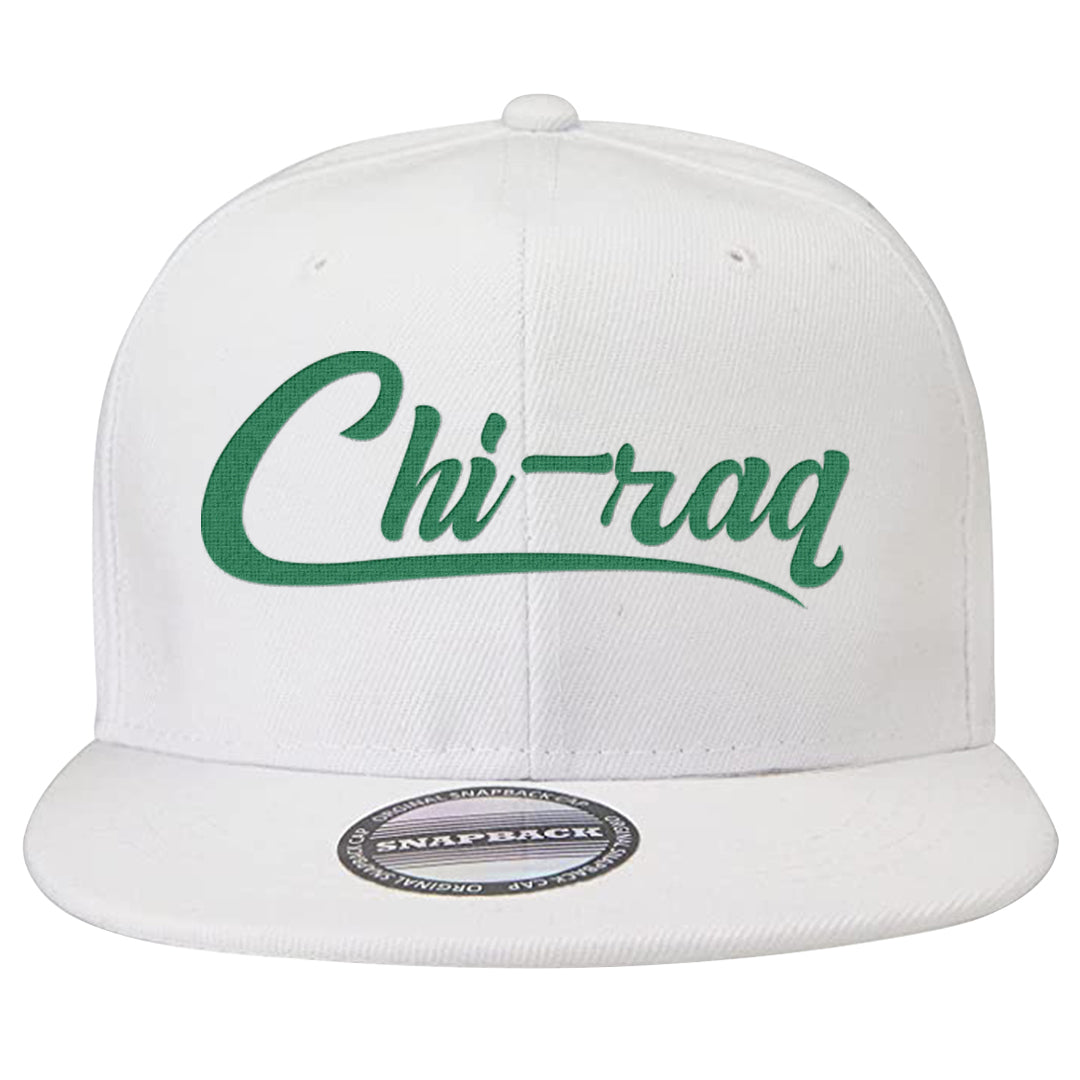 Lucky Green 2s Snapback Hat | Chiraq, White
