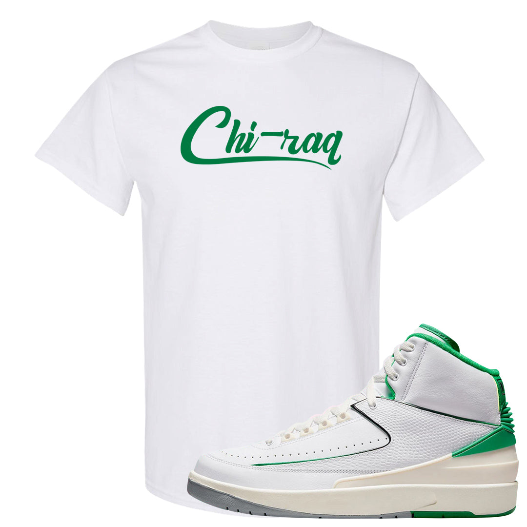 Lucky Green 2s T Shirt | Chiraq, White