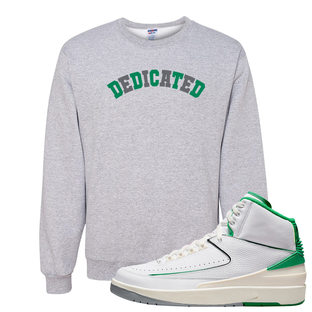 Lucky Green 2s Crewneck Sweatshirt | Dedicated, Ash
