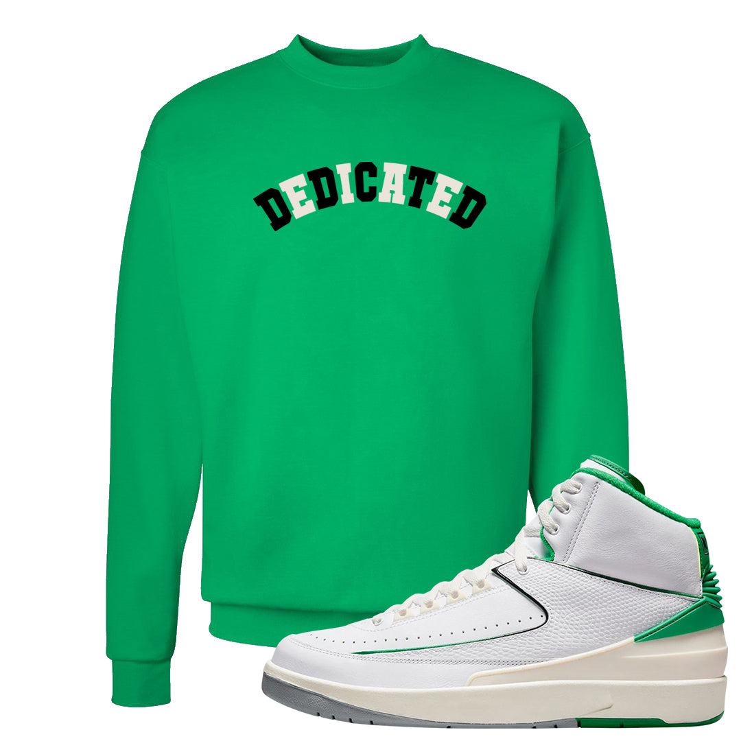 Lucky Green 2s Crewneck Sweatshirt | Dedicated, Kelly Green