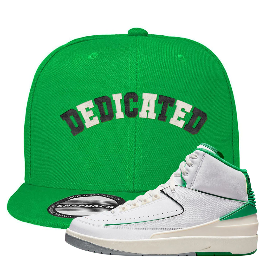 Lucky Green 2s Snapback Hat | Dedicated, Kelly Green