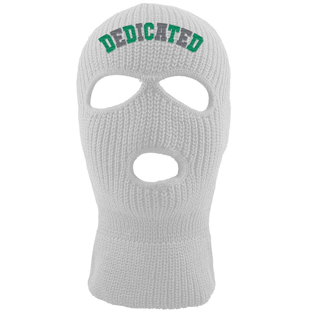 Lucky Green 2s Ski Mask | Dedicated, White