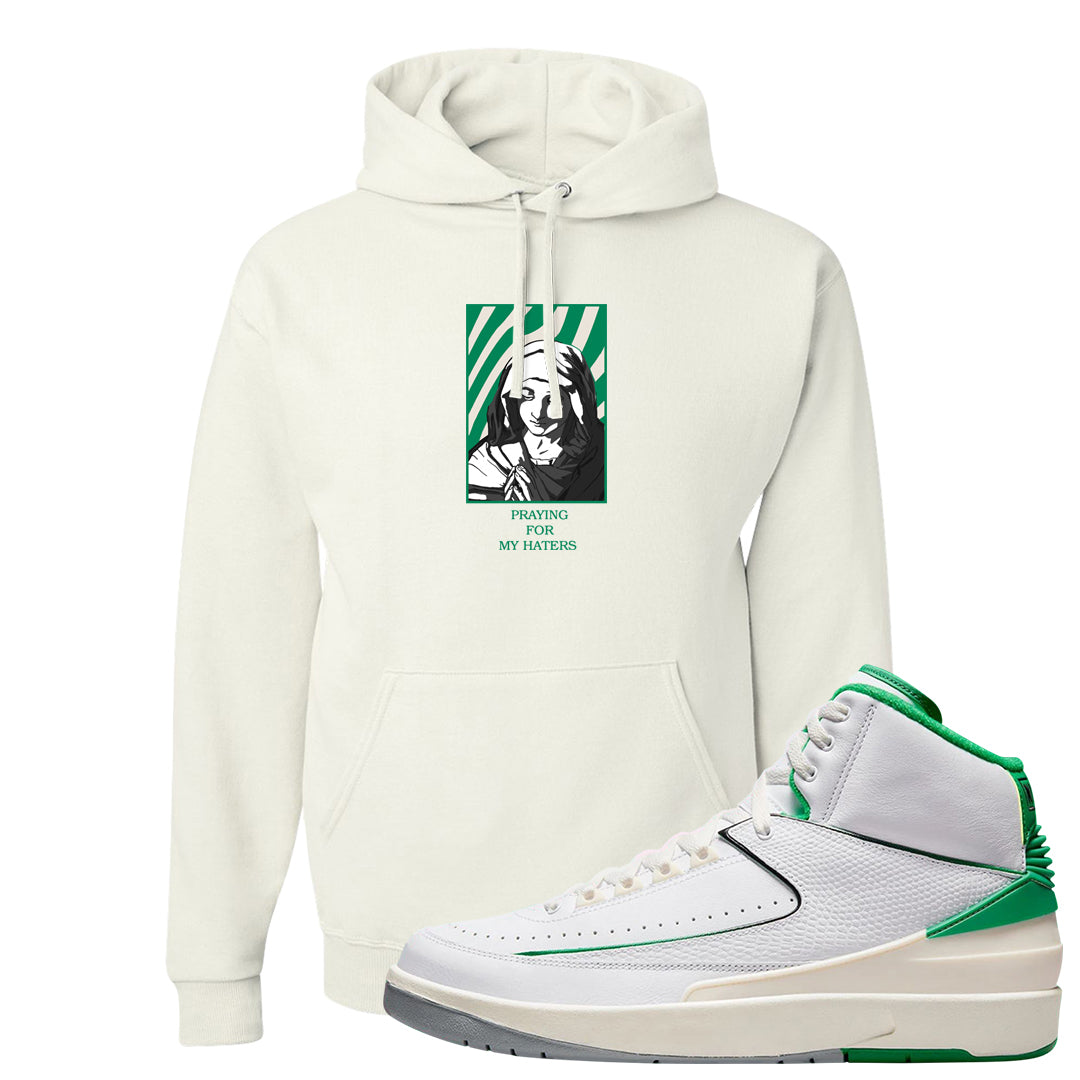 Lucky Green 2s Hoodie | God Told Me, White