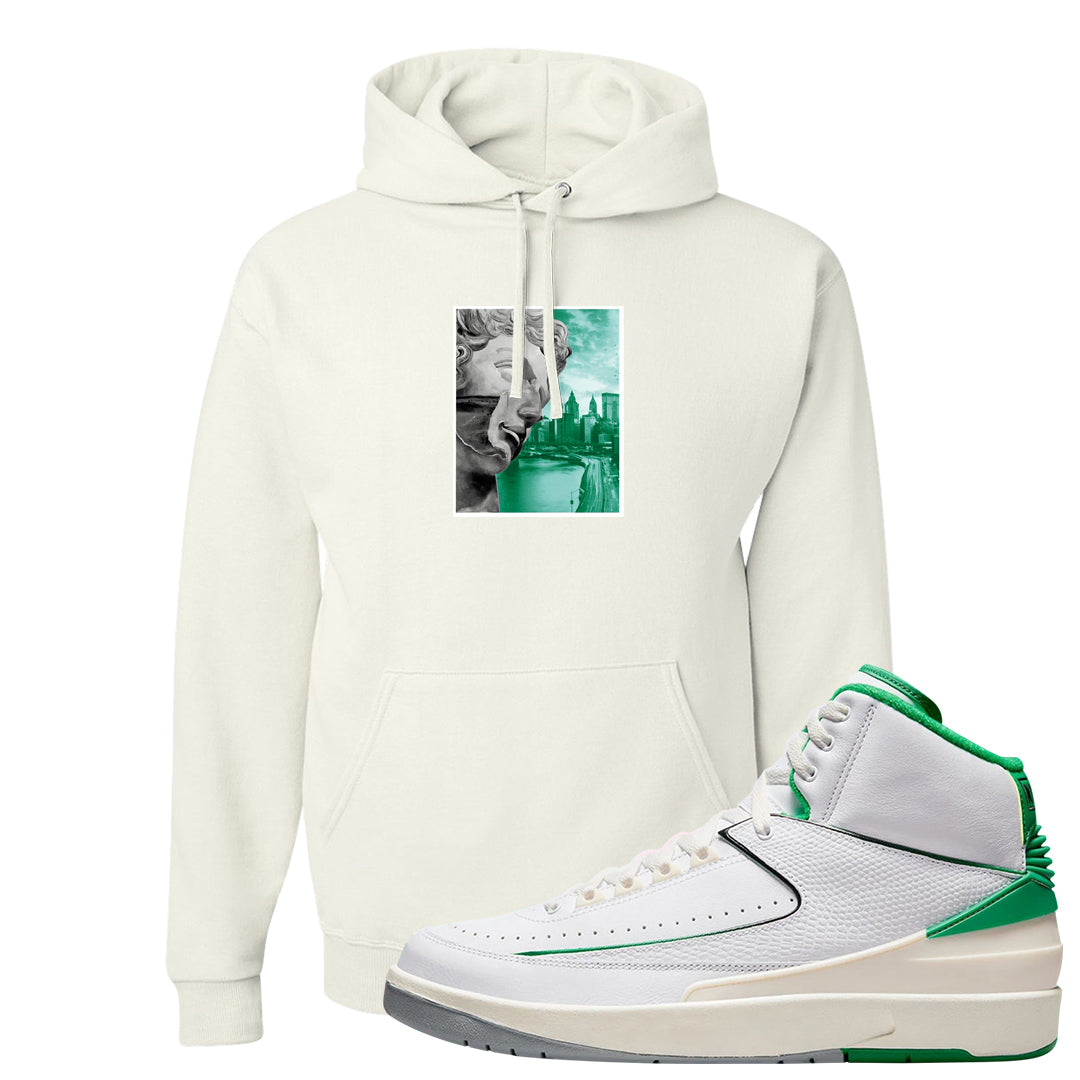 Lucky Green 2s Hoodie | Miguel, White