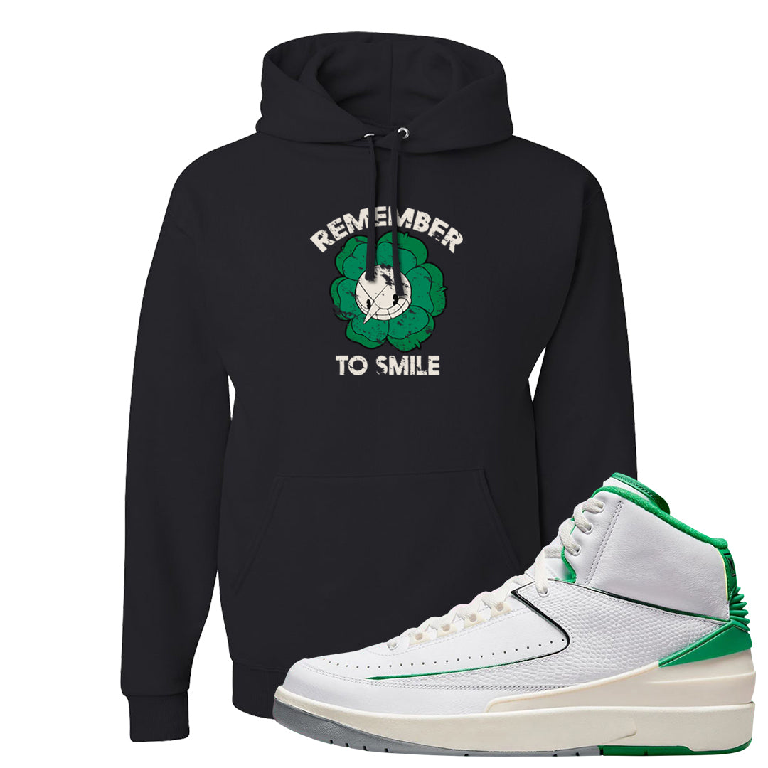 Lucky Green 2s Hoodie | Remember To Smile, Black
