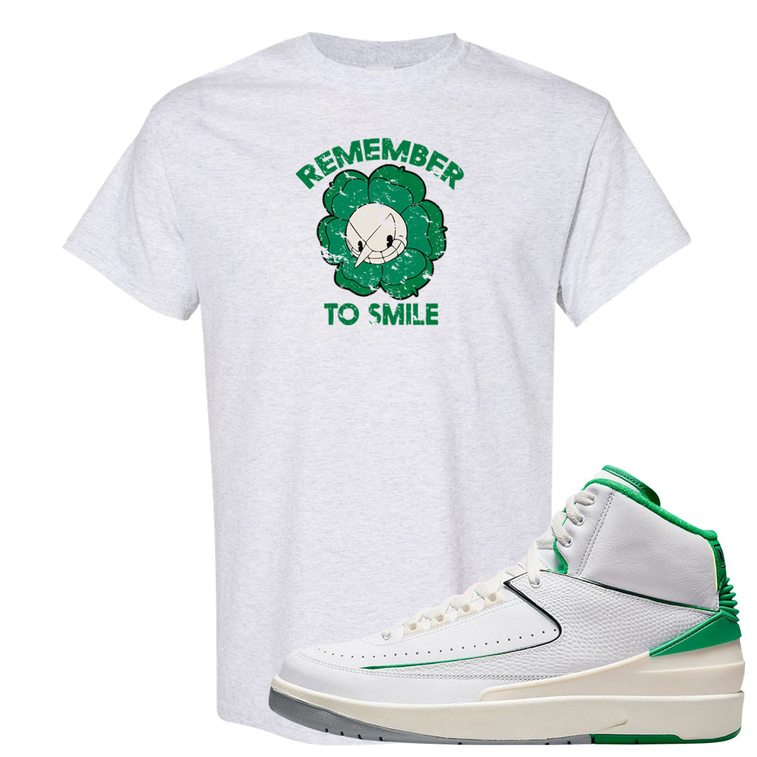 Lucky Green 2s T Shirt | Remember To Smile, Ash