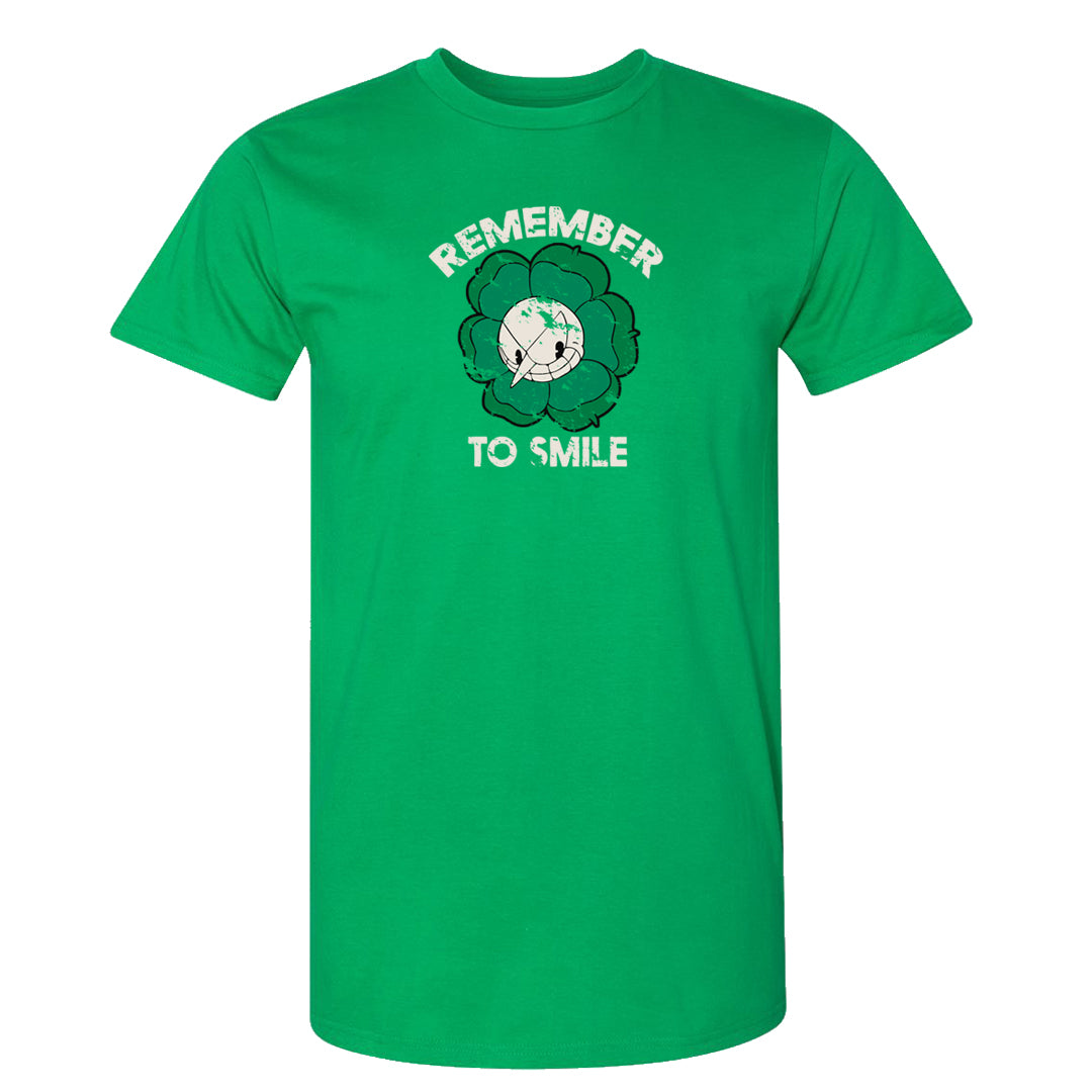 Lucky Green 2s T Shirt | Remember To Smile, Kelly Green
