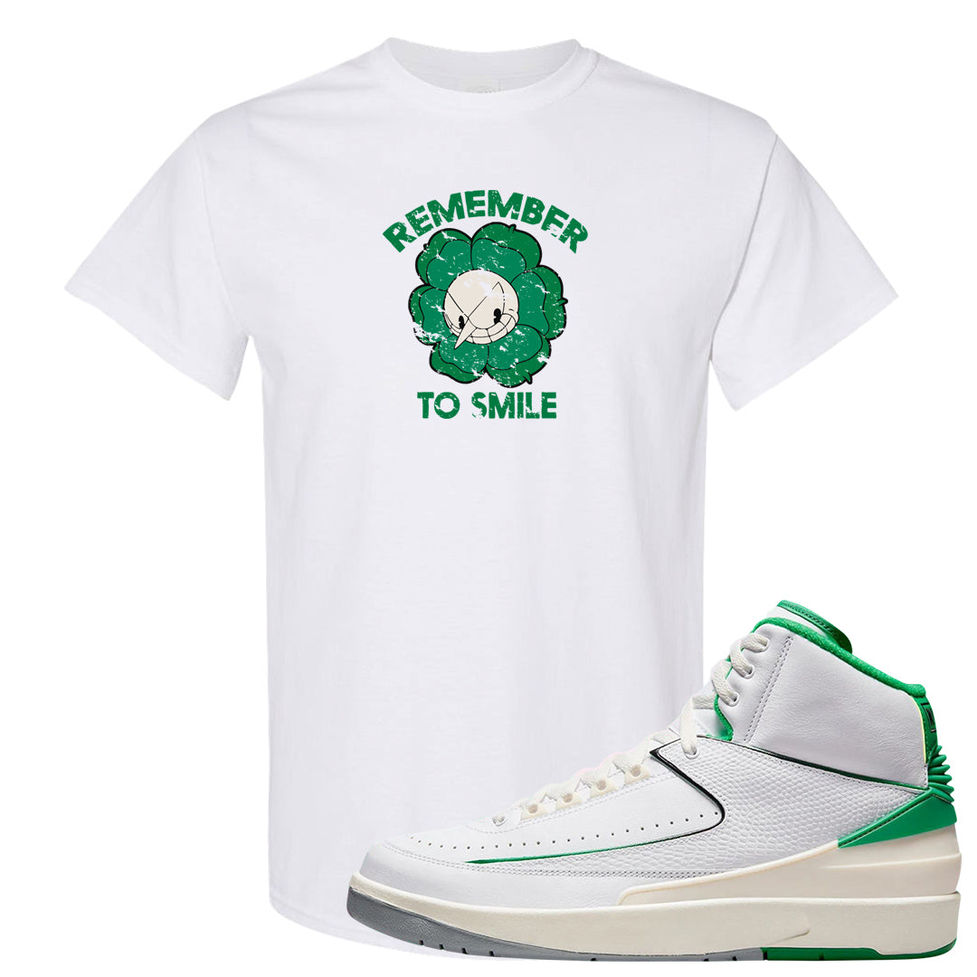 Lucky Green 2s T Shirt | Remember To Smile, White