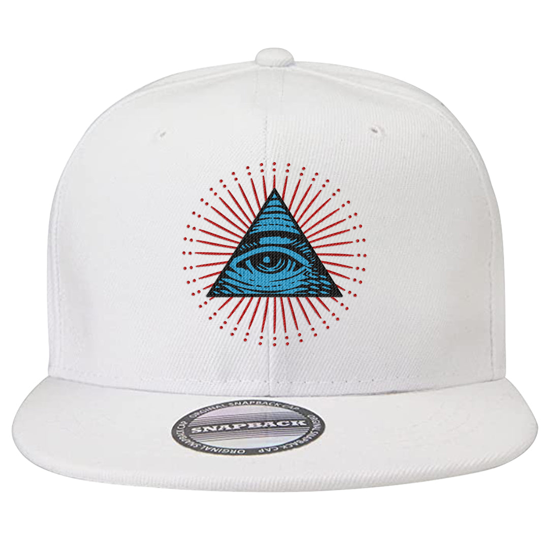 UNC to Chi Low 2s Snapback Hat | All Seeing Eye, White