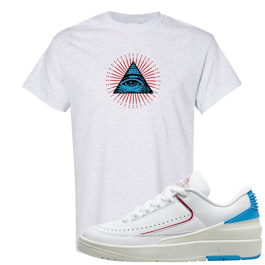 UNC to Chi Low 2s T Shirt | All Seeing Eye, Ash