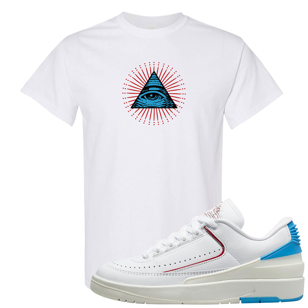 UNC to Chi Low 2s T Shirt | All Seeing Eye, White
