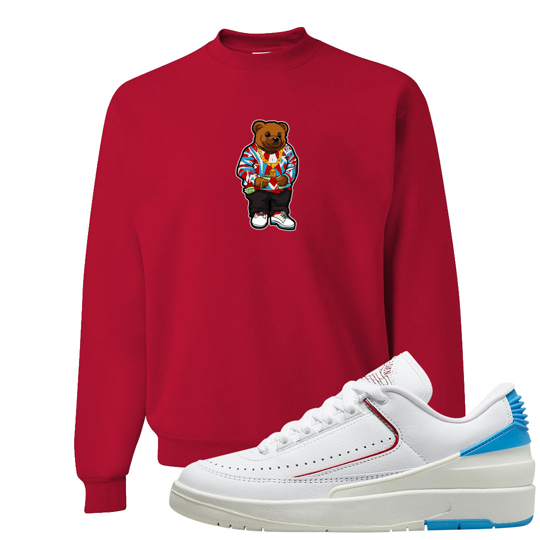 UNC to Chi Low 2s Crewneck Sweatshirt | Sweater Bear, Red