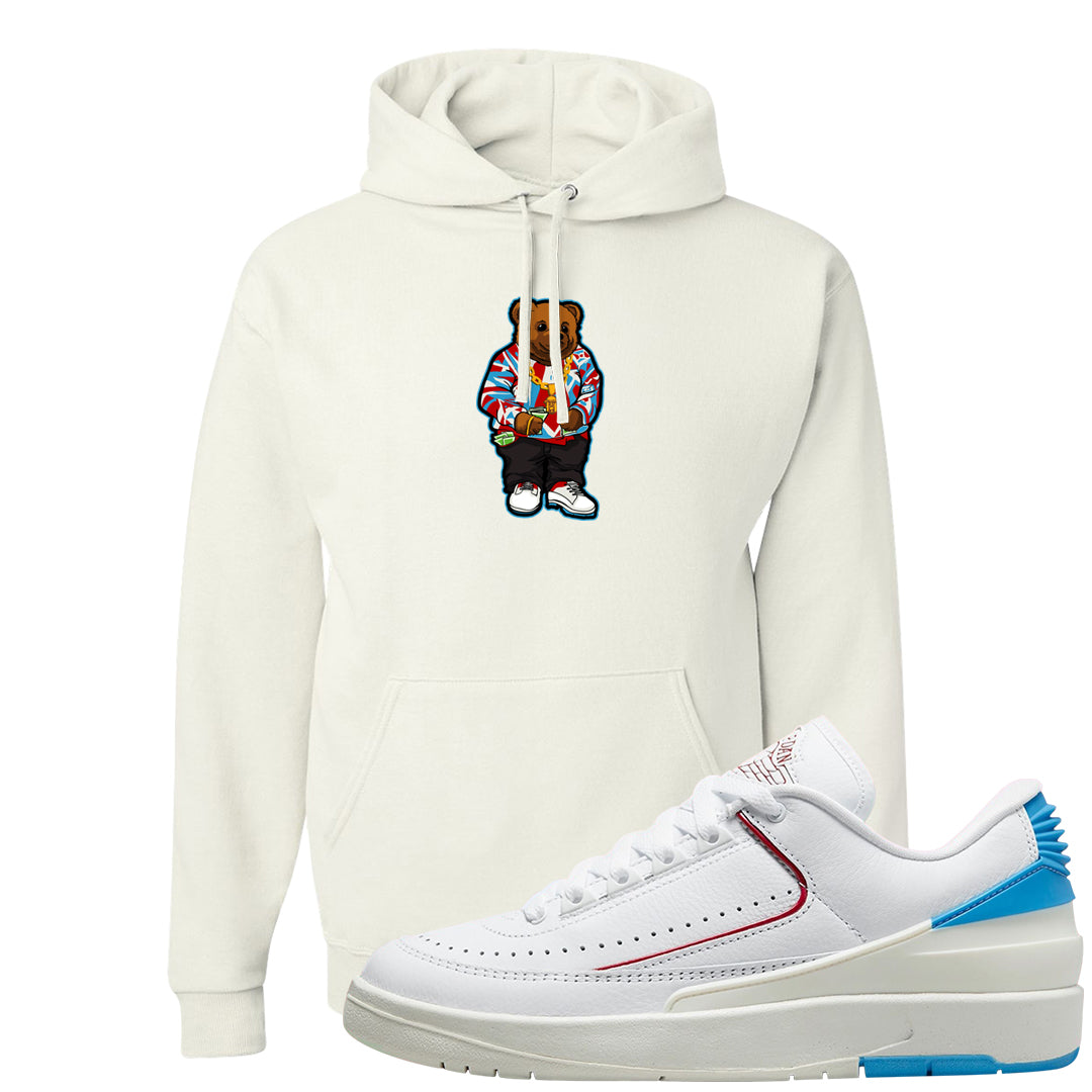 UNC to Chi Low 2s Hoodie | Sweater Bear, White