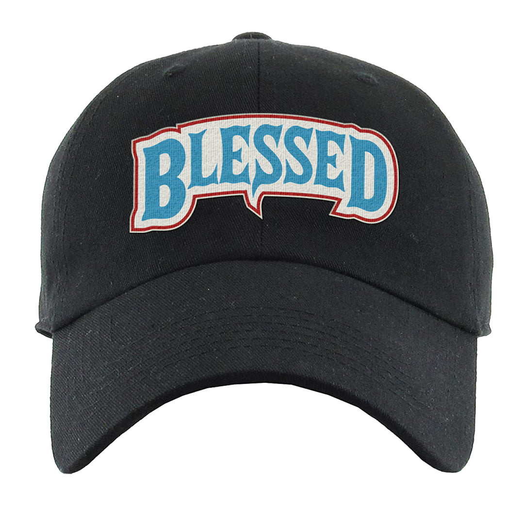 UNC to Chi Low 2s Dad Hat | Blessed Arch, Black