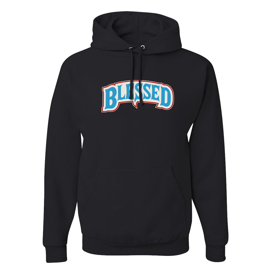 UNC to Chi Low 2s Hoodie | Blessed Arch, Black