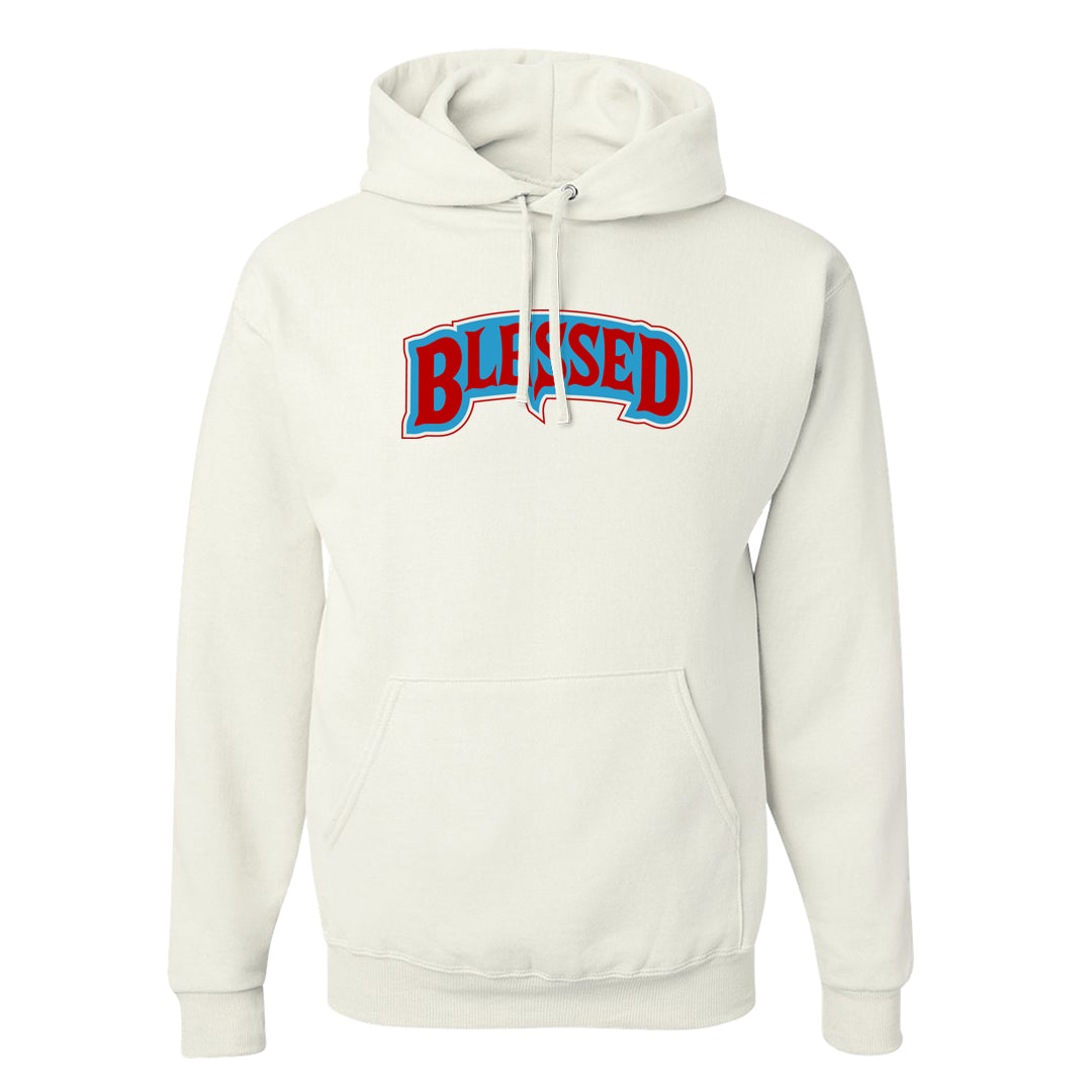 UNC to Chi Low 2s Hoodie | Blessed Arch, White