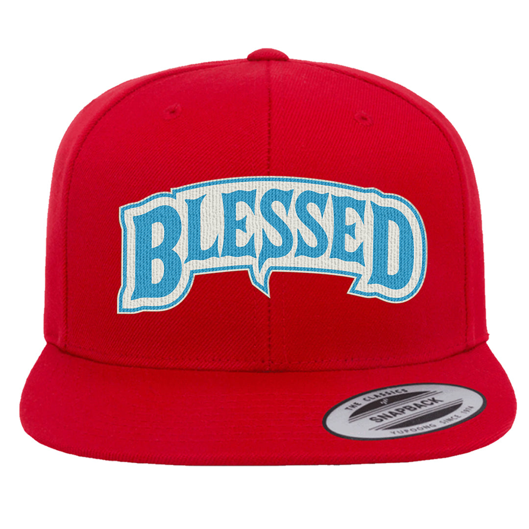 UNC to Chi Low 2s Snapback Hat | Blessed Arch, Red