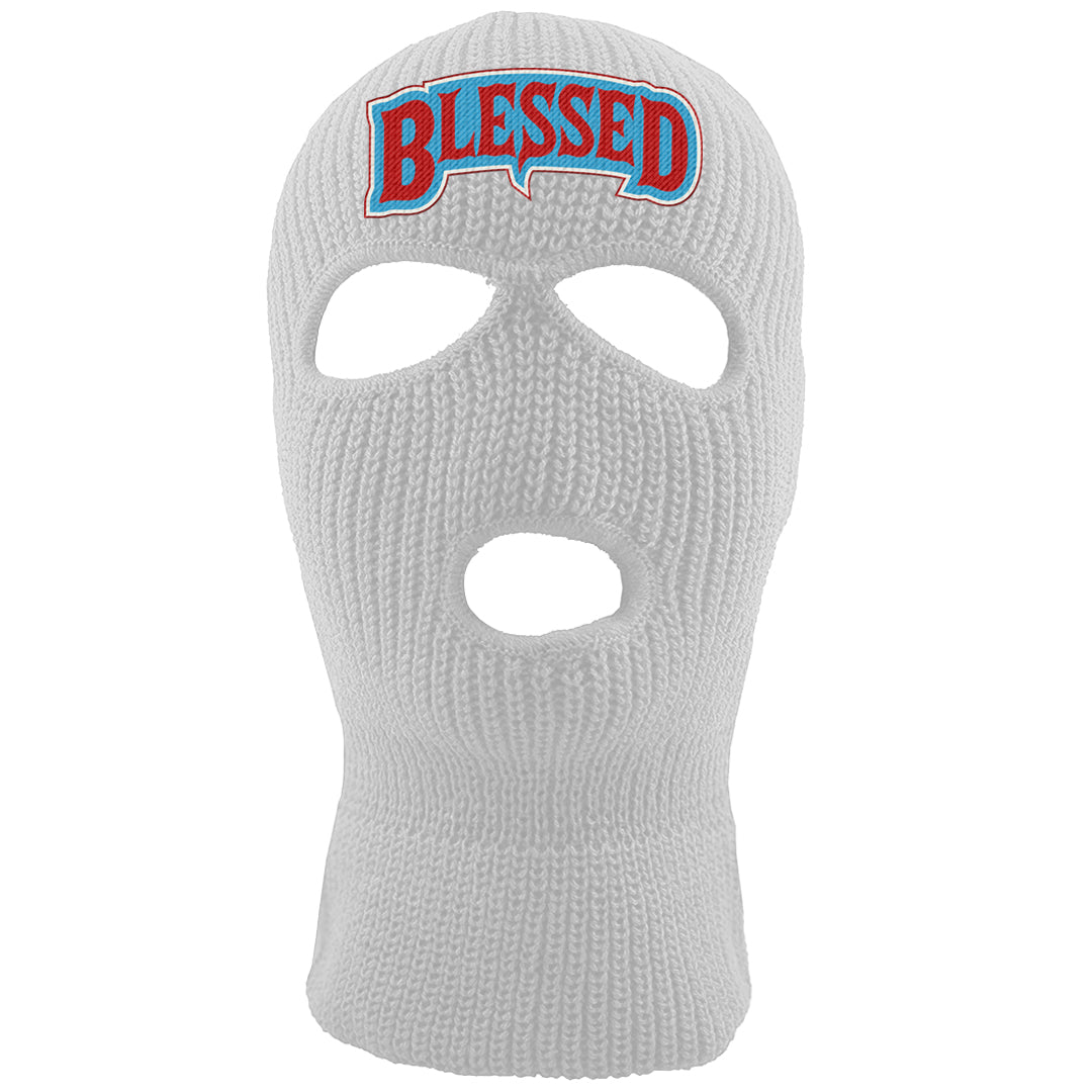 UNC to Chi Low 2s Ski Mask | Blessed Arch, White