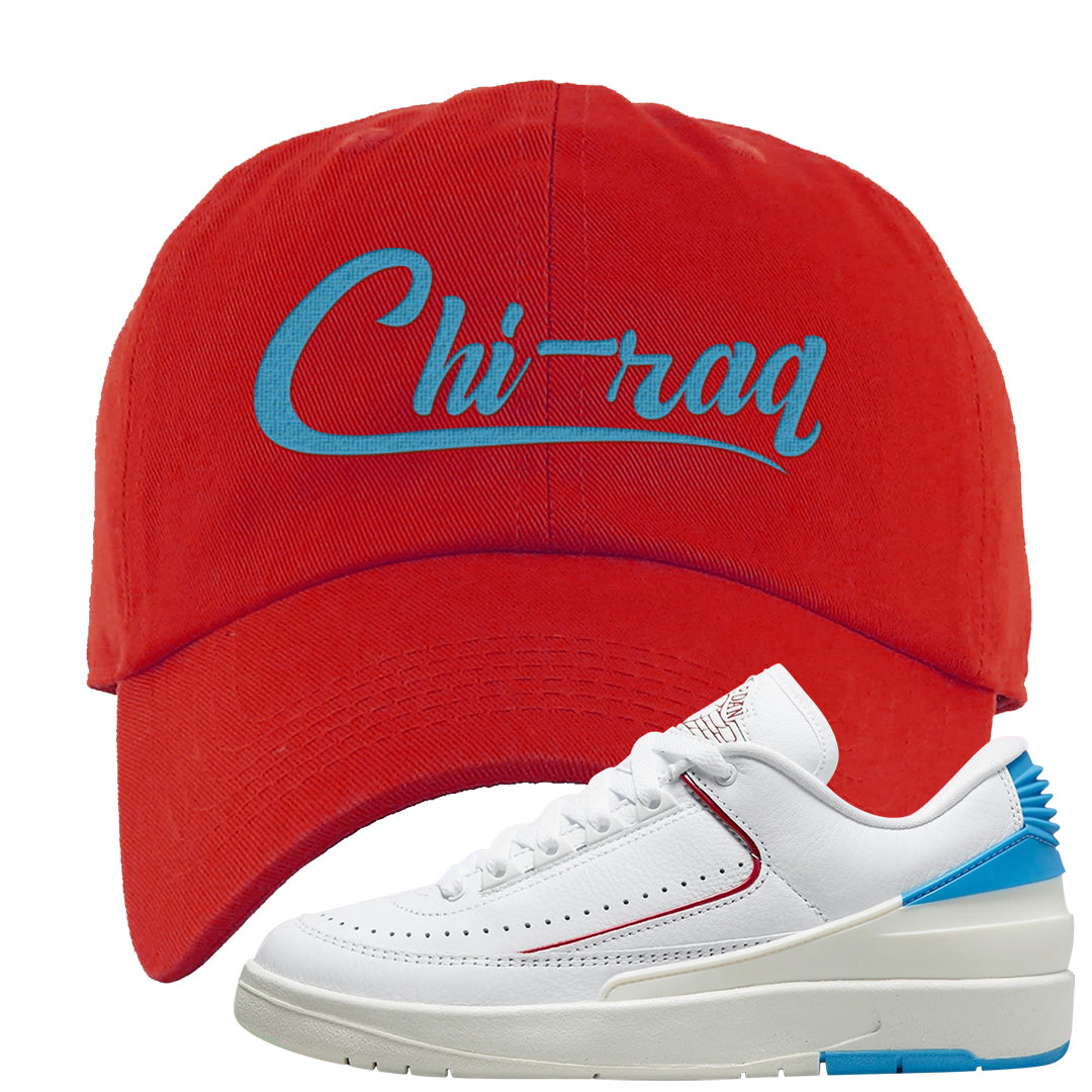 UNC to Chi Low 2s Dad Hat | Chiraq, Red