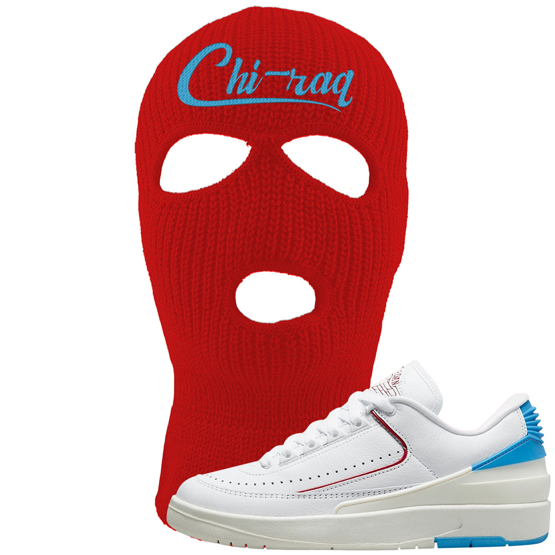 UNC to Chi Low 2s Ski Mask | Chiraq, Red