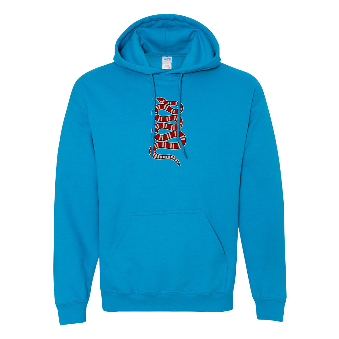 UNC to Chi Low 2s Hoodie | Coiled Snake, Sapphire