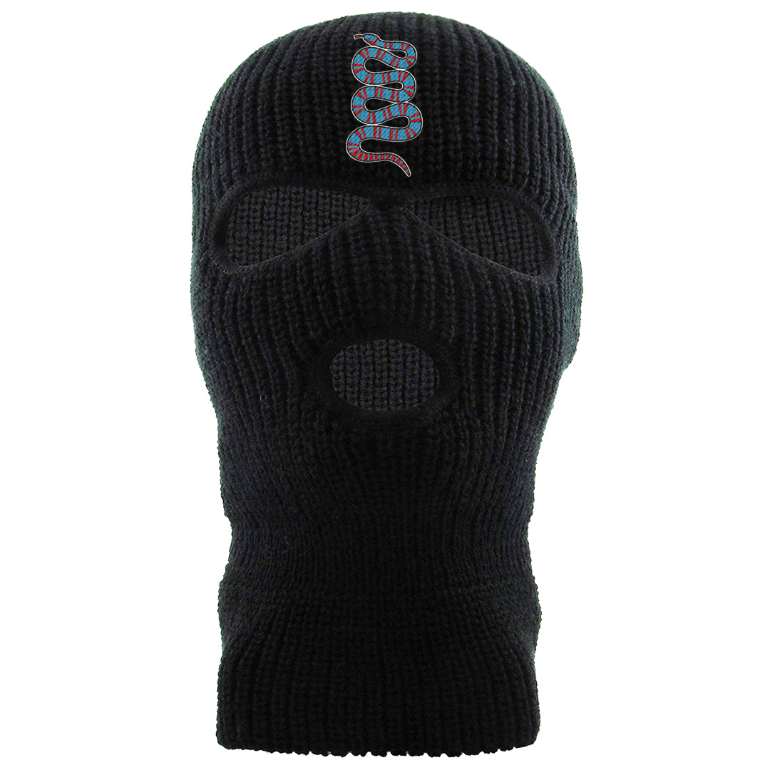 UNC to Chi Low 2s Ski Mask | Coiled Snake, Black